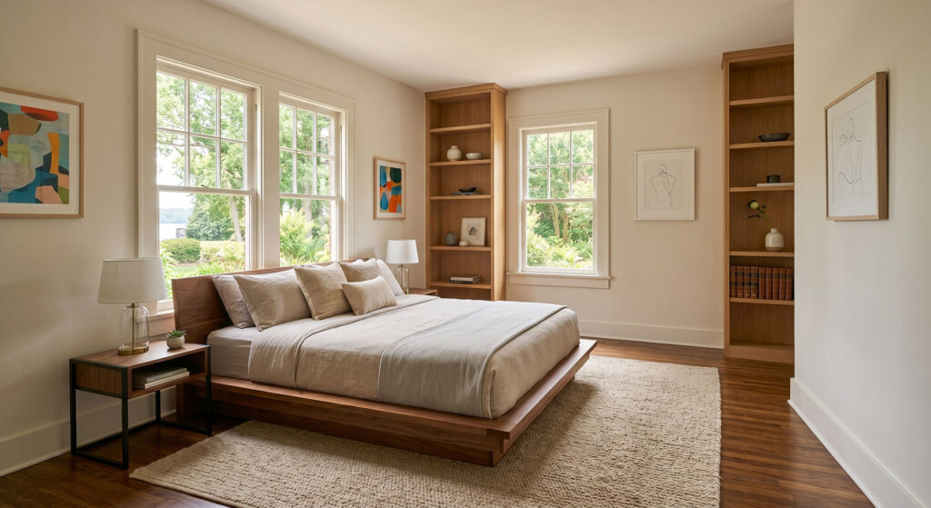 high-end minimalist bedroom decor ideas